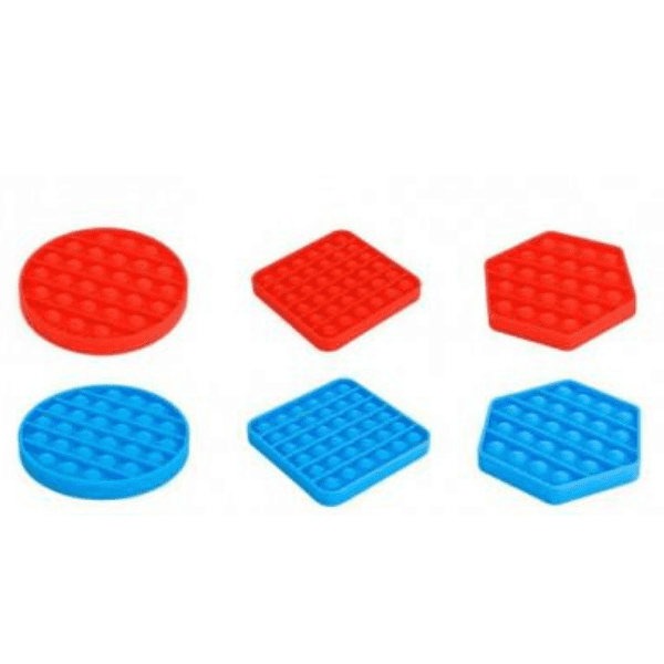 Plop Up Push Poppers - Red/Blue Assortment